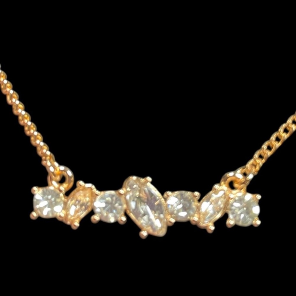 Givenchy Rose Gold CZ Necklace NWT